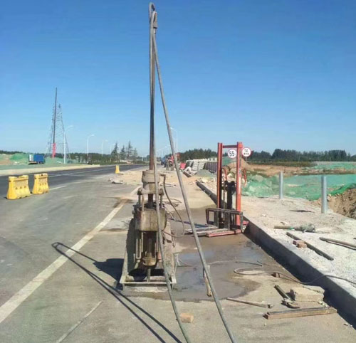 大东公路高聚物注浆加固